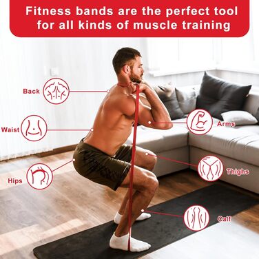 Гума для фітнесу, еластична стрічка для силових тренувань, йоги та пілатесу, 3 шт.