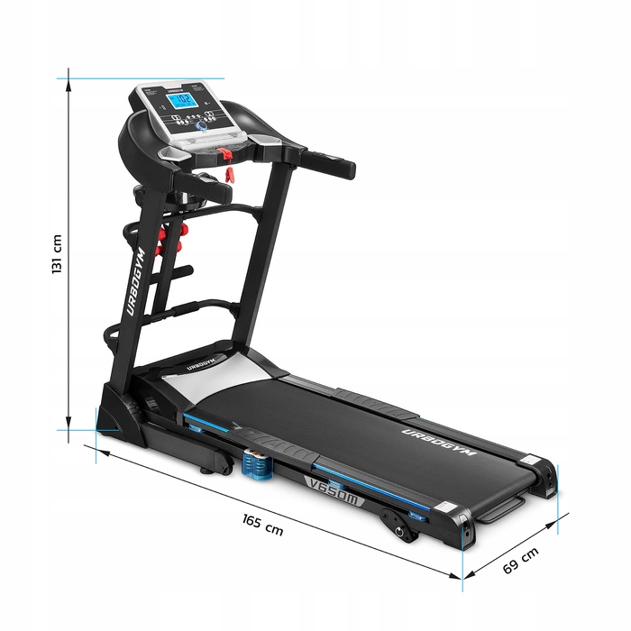 Електрична бігова доріжка Urbogym V650M, до 140 кг