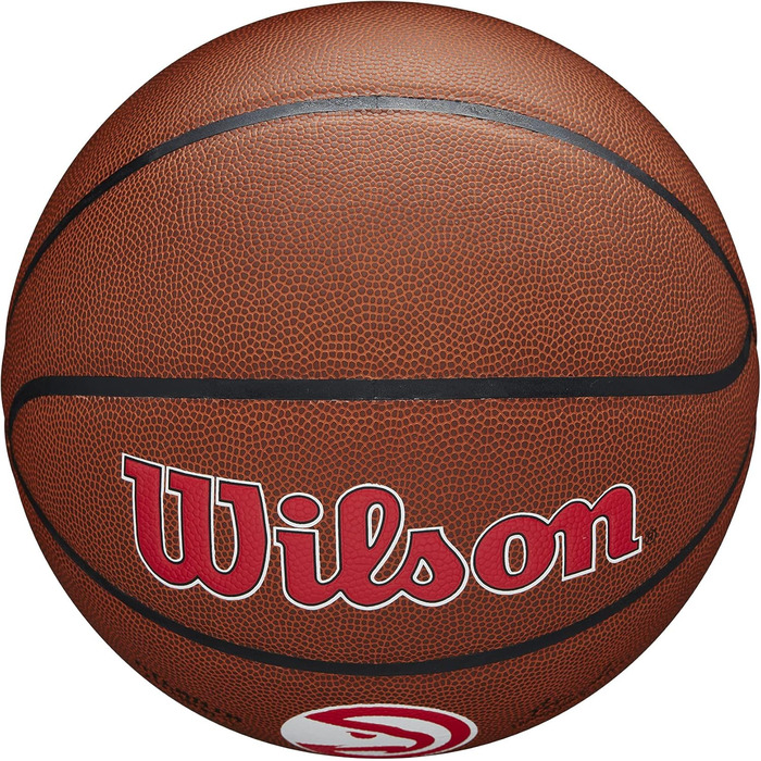 Баскетбольний м'яч Wilson TEAM ALLIANCE Atlanta Hawks, розмір 7, для залу та вулиці, синтетична шкіра