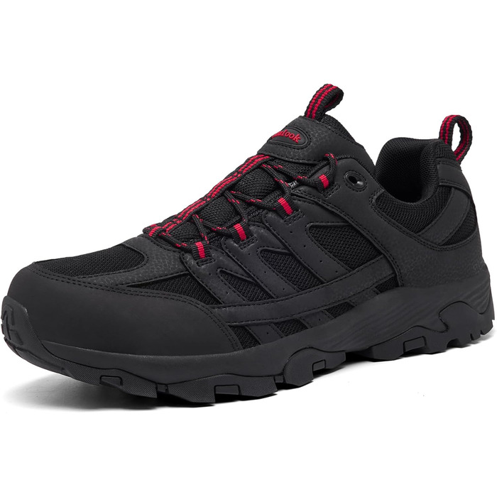 Чоловічі трекінгові черевики SHULOOK, водонепроникні, легкі, з антиковзаючою підошвою, чорно-червоні, 44 EU