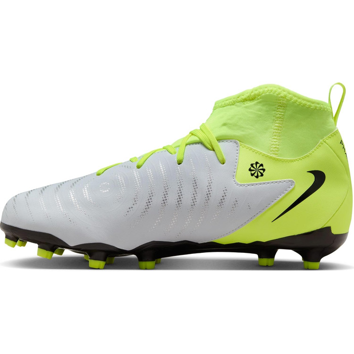 Дитячі футбольні бутси Nike Phantom Luna 2 Academy Mg для дітей та підлітків, 38 EU, металевий срібло, чорний, Volt