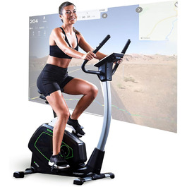 Велотренажер Christopeit Sport Eco 1000 з генератором, магнітною системою гальмування, USB, додатком Kinomap, для користувачів до 150 кг