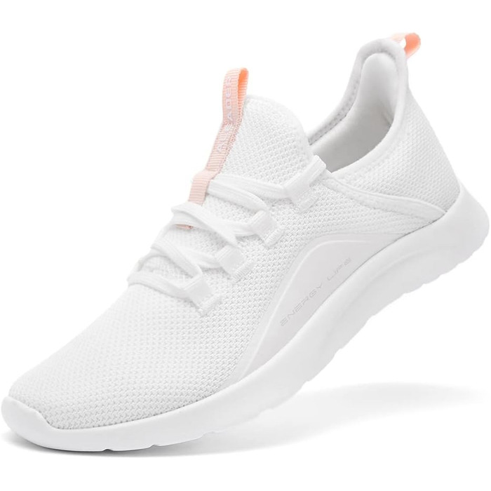 Жіночі кросівки ALEADER Energycloud для прогулянок, ходьби та легкого бігу – легкі сліпони, білий, рожевий, розмір 39 EU