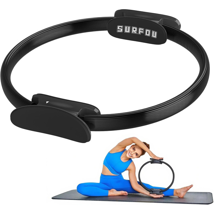 Кільце Pilates SURFOU 32 см: для йоги, фітнесу, тренування стегон та всього тіла