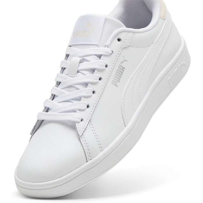 Кросівки PUMA Smash 3.0 L унісекс (білий/рожевий/сріблястий), розмір 45 EU