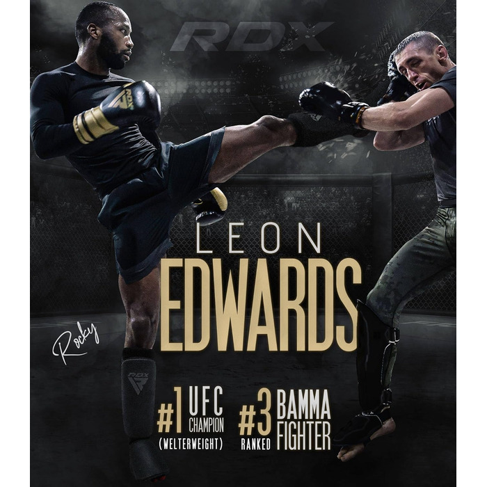 Наколінники та щитки для ніг RDX для кікбоксингу, тайського боксу, ММА, муай-тай. Захист для чоловіків та жінок. Чорний, рожевий колір.