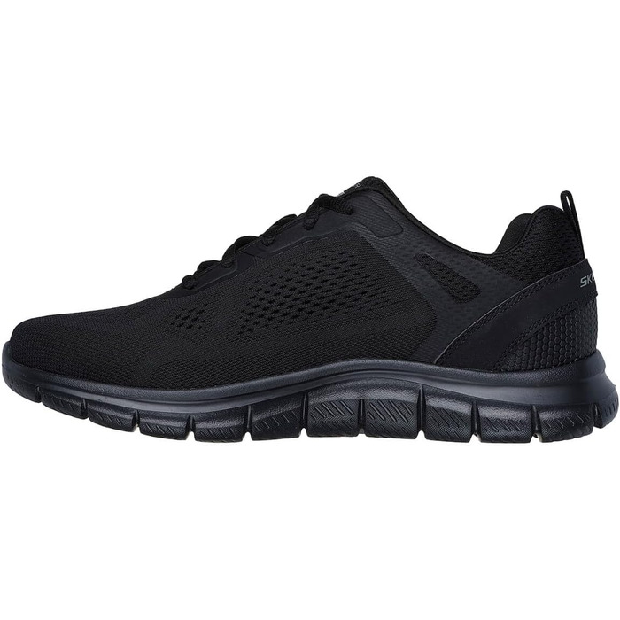 Чоловічі кросівки Skechers Burns - Agoura зі шкіри та сітки, чорні, розмір 48.5 EU