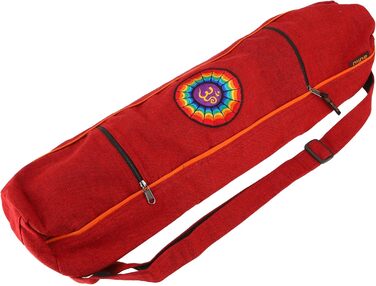 Сумка для йога-мату GURU SHOP Om, червона, бавовна, 65x15x15 см, унісекс