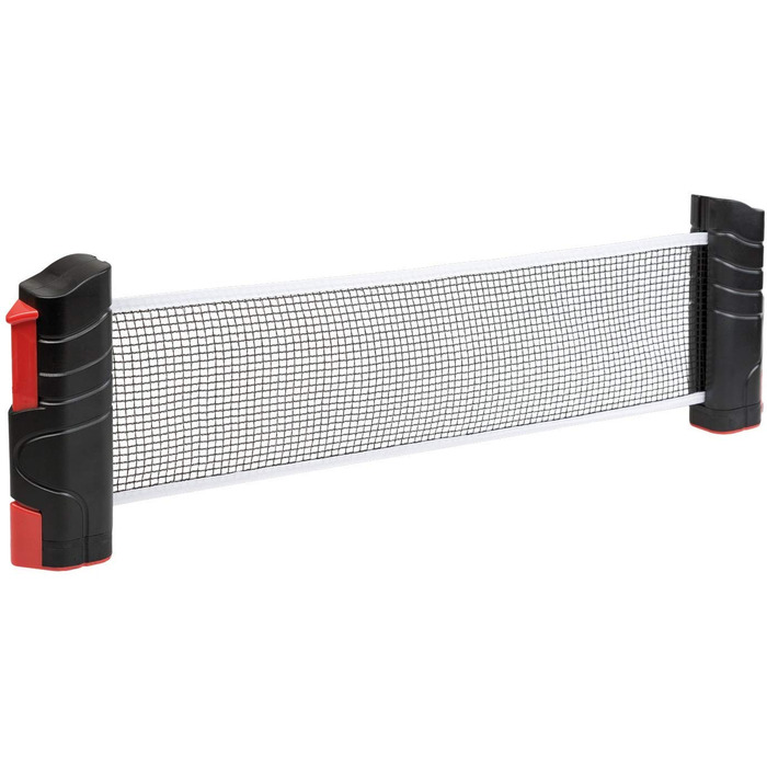 Набір для пінг-понгу Idena 40201 для початківців: ракетка з прямим дерев'яним руків'ям, гладка та з гумою, чорний/червоний