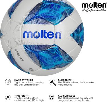 Футбольний м'яч Molten FXA2810 білий/синій/сріблястий