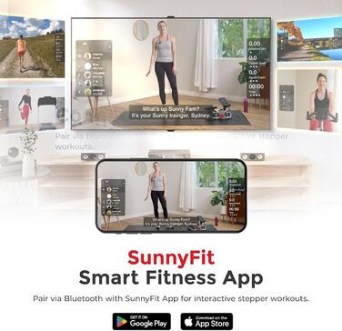 Степпер Sunny Health & Fitness Twist з еспандерами та рукояткою для фітнесу