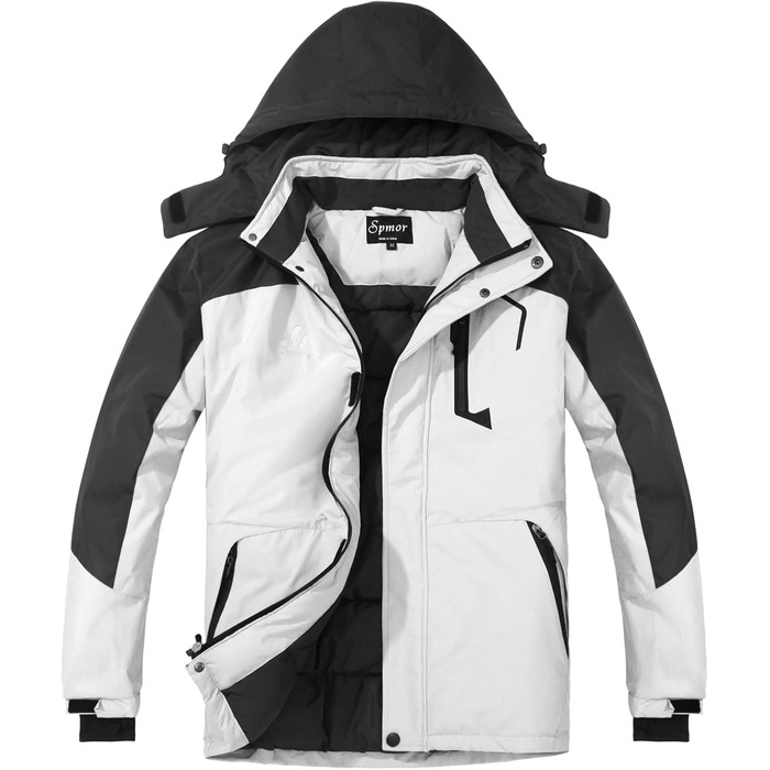 Жіноча водонепроникна легка куртка-дощовик, вітрозахисна з капюшоном, світло-зелена (XXL, білий/опulent Garten)