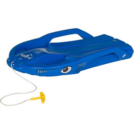 Дитячі сани Rolly Toys Snow Shark, ергономічне сидіння, з мотузкою, для дітей від 3 років, карвінгові, сині