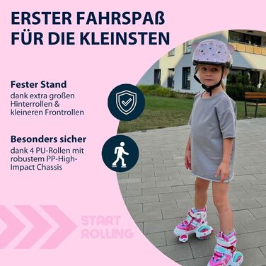 Дитячі ролики Hudora My First Quad - регульовані, для дівчаток, 30-33 розмір