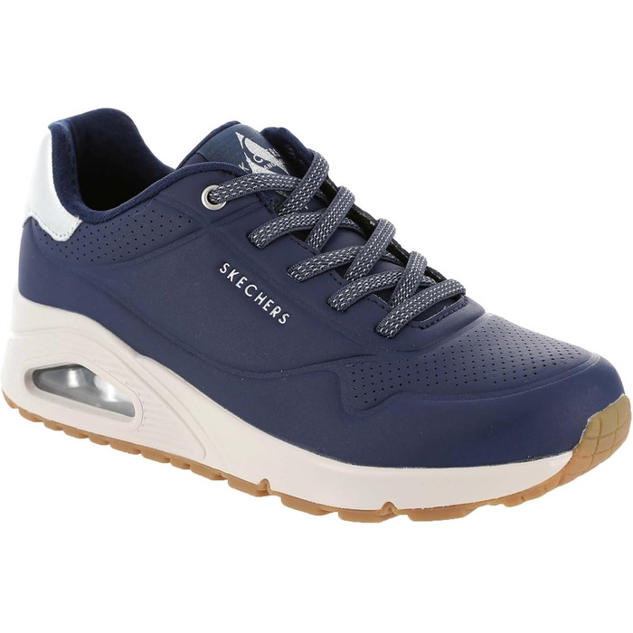 Кросівки жіночі Skechers UNO Shimmer Away Navy/Rosegold (42 EU) з Durabuck, Duraleather та сітки