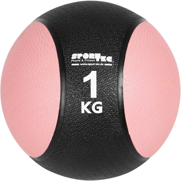 Медичний м'яч Sport-Tec 1 кг, тренувальний, рожевий