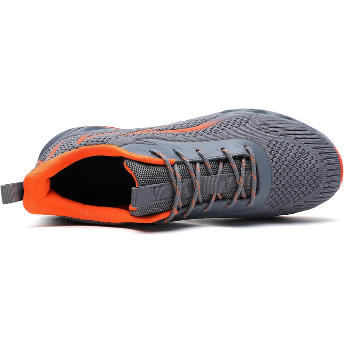 Чоловічі кросівки Wanhee для спорту та бігу, сірі та помаранчеві, 44 EU