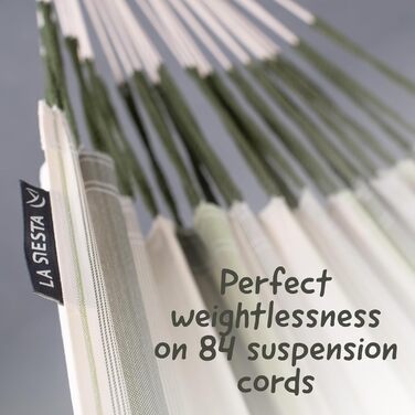 Гамак LA SIESTA® Brisa - класичний двомісний, ручної роботи з Колумбії, ширина 160 см, для відпочинку в приміщенні та на вулиці (Cedar)