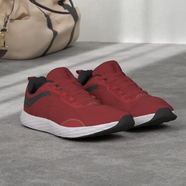 Чоловічі бігові кросівки WHITIN Zero Drop з широкою передньою частиною (44 EU, Червоні)