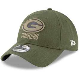Кепка New Era 9Twenty Salute to Service Green Bay Packers (Зелена)