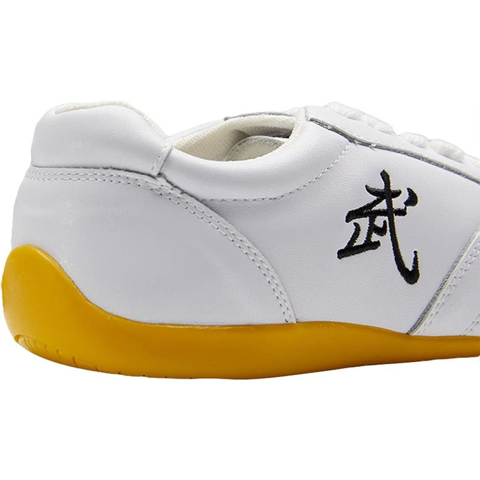 Тай-чи: тренувальні черевики для тай-чи, кунг-фу, ушу, вінг-чун. Зручні шкіряні черевики для чоловіків та жінок. Розмір 42 EU, білі