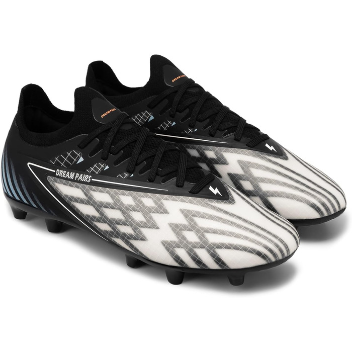 Футбольні бутси DREAM PAIRS для чоловіків, професійні, зі штирями, для гри на траві, чорно-білі, 39 EU