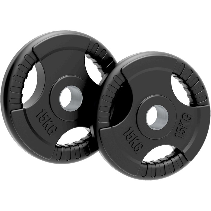 Олімпійські диски Body Revolution з гумованого чавуну Tri-Grip, 1,25–25 кг