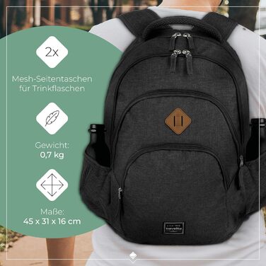 Рюкзак Travelite для ручної поклажі, 15,6'' для ноутбука, міський, 22 л, багато відділень