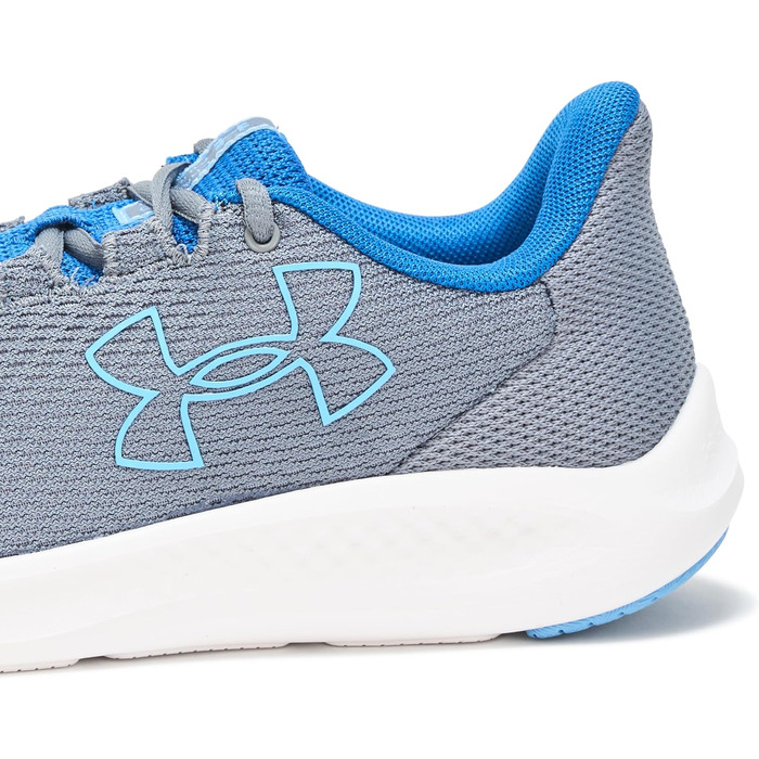 Кросівки для хлопчиків Under Armour Charged Pursuit 3 - Технічні бігові кросівки (34.5 EU, Titan Gray, Tech Blue, Horizon Blue)
