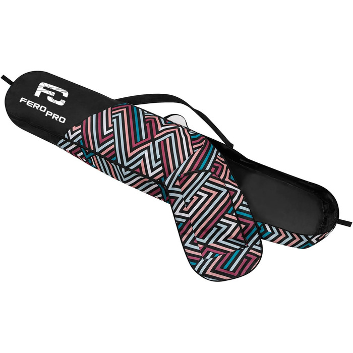 Чохол для сноуборду Zig Zag Pastel: містка сумка з водонепроникного поліестеру, 170 см, з регульованими ременями