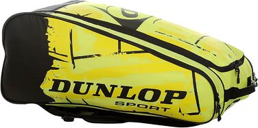 Тенісна сумка Dunlop Revolution NT на 10 ракеток, жовта, 80×38×35 см, 70 л