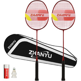 Набір для бадмінтону Federball: 2 ракетки, 2 воланчики, сумка (82 г, карбон)