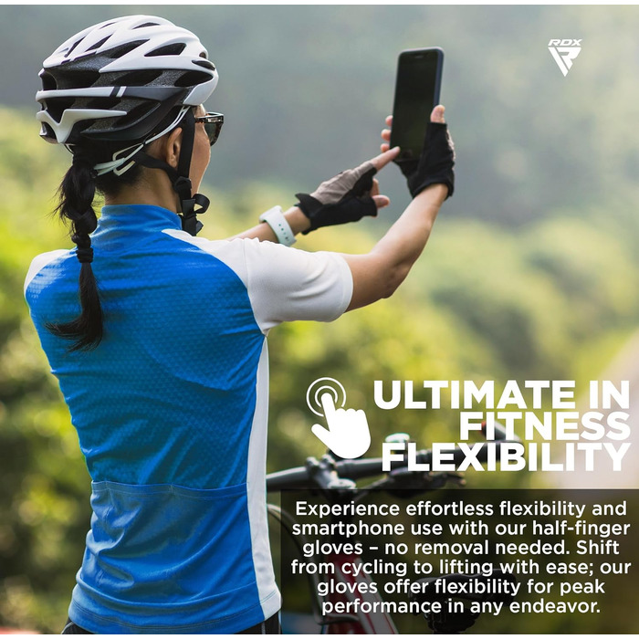 Фитнес рукавички RDX для чоловіків та жінок, рукавички для тренувань, силових вправ, з антиковзким покриттям та захистом зап'ястя, для залу, бодібілдингу, HIIT, підняття ваги, чорні, XL