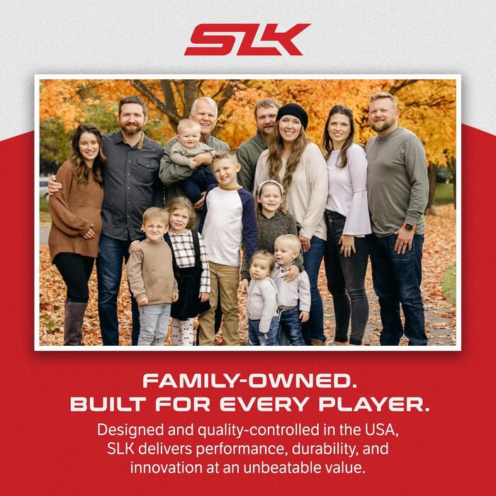 Paddel для піклболу SLK ERA Power: карбон + скловолокно, динамічний Fusion-ядро, для агресивної гри (білий/оптимальний захват)