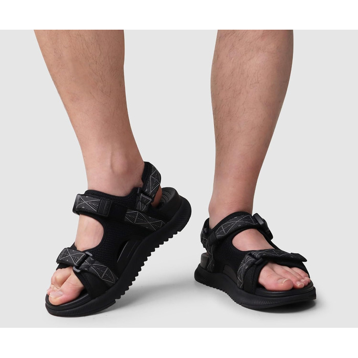 Чоловічі сандалі OncaI Wandersandalen для пляжу та спорту, чорні, розмір 44 EU