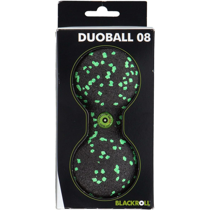 Масажний ролик BLACKROLL DUOBALL 12 см, чорний, універсальний розмір