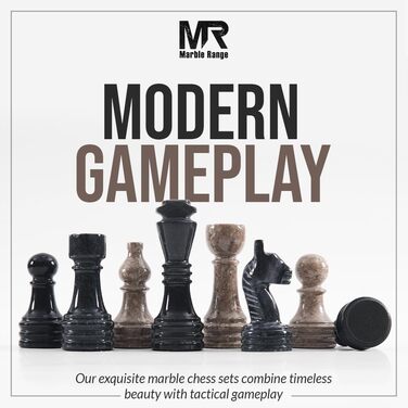 Шаховий набір з мармуру для дорослих, ручної роботи, чорний та океанічний, 32 фігури, 2 додаткові королеви, коробка для зберігання, розкішна подорожна гра, елегантний подарунок для дому