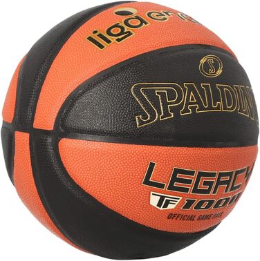Баскетбольний м'яч Spalding 77187Z, розмір 7, чорний/помаранчевий