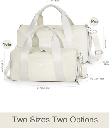 Спортивна сумка 16 дюймів для жінок та дітей з відділенням для взуття та водонепроникним розділенням. Практична для фітнесу, танців, плавання та подорожей, фіолетовий колір