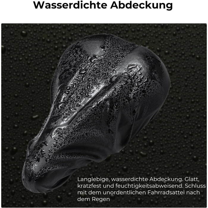 Накидка на велосипедне сідло YOUNGDO, ергономічна гелева накладка, м'яка та комфортна з захистом від дощу, для жінок та чоловіків (блакитна, вузька)