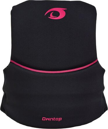 Owntop Жилет рятувальний для дорослих | Легкий неопреновий жилет | Складаний засіб плавучості з подвійними страховими ременями | Жилетка для водних видів спорту, каякінгу, риболовлі, веслування (Рожевий, L)