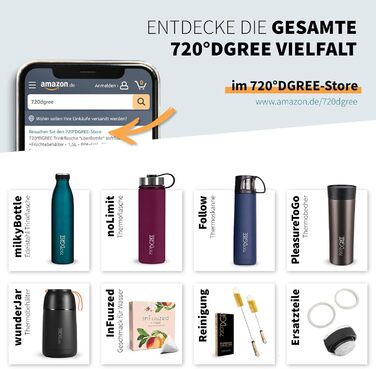 Спортивна пляшка для води 720°DGREE uberBottle Jug 2300 мл з ручкою, BPA-free, герметична, чорна Crystalclear – для фітнесу, тренувань, залу