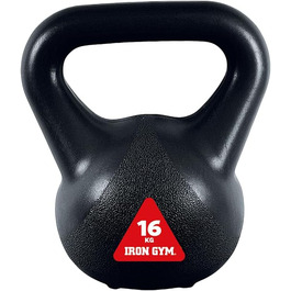 Гиря Iron Gym 16 кг з чавуну з ручкою для силових тренувань вдома або у спортзалі