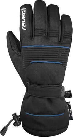 Зимові гірськолижні рукавички Reusch Crosby R-TEX XT водонепроникні та дихаючі, унісекс, чорно-сині, розмір 7.5
