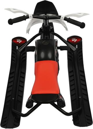 Слалом-санчата з гальмами та ручкою для дітей та дорослих, 80 кг, червоно-білі