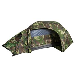 Намет Mil-Tec Recom односпальний (150x250 см) WOODLAND: ультралегкий, компактний, для кемпінгу, трекінгу та туризму
