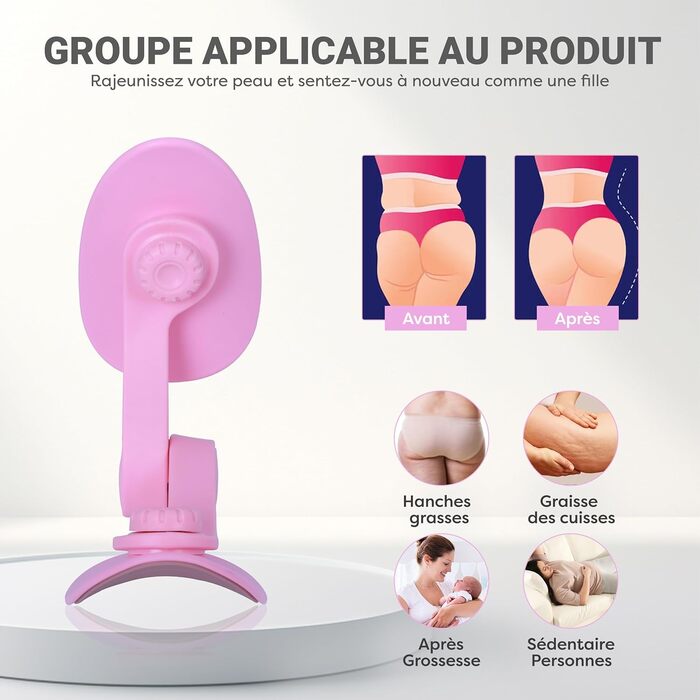 Гімнастичний тренажер Hyptonix для стегон та сідниць з еластичними гумками та сумкою – фітнес аксесуар для жінок, після пологів та реабілітації промежини, фіолетовий