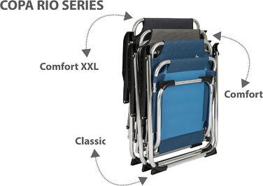 Крісло для кемпінгу Bo-Camp Copa Rio Comfort: складане, для відпочинку на природі та риболовлі (бежеве)