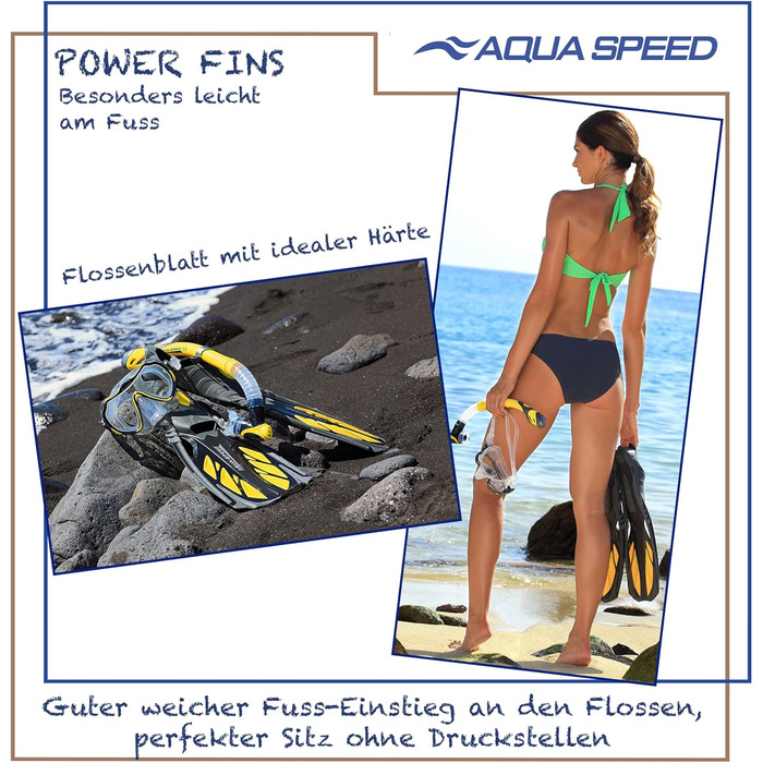 Ласти Aqua Speed Inox для дорослих, унісекс, 38/39, сірі/сині, для плавання