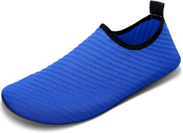 Чоловічі та жіночі аквашузи для плавання та водних видів спорту, легкі, швидковисихаючі, з антиковзким покриттям, блакитна лінія, 42/43 EU